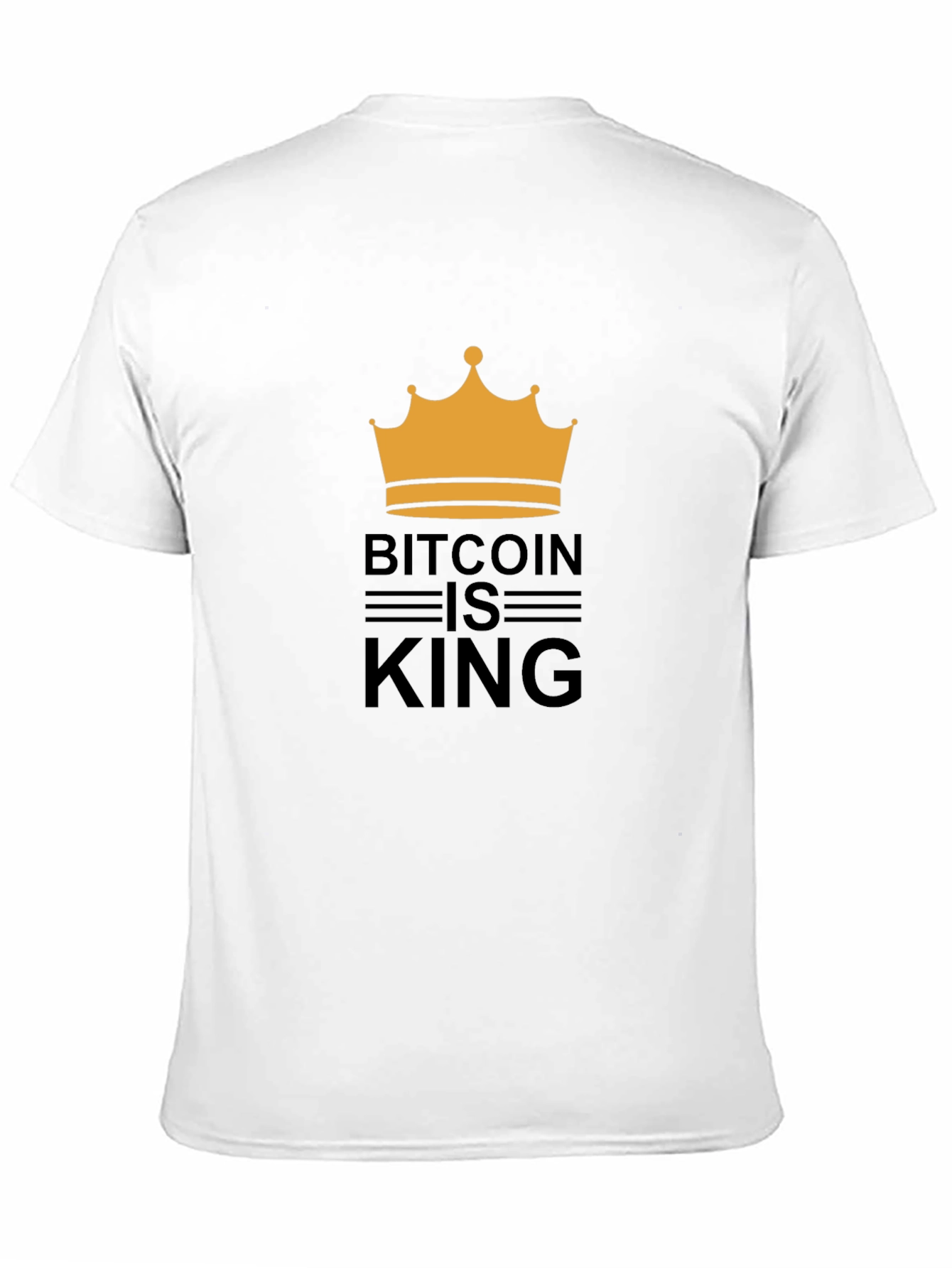 Bitcoin is King T-Shirt - Crypto Crown Design