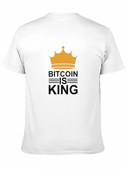 Bitcoin is King T-Shirt - Crypto Crown Design