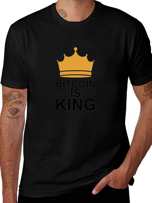 Bitcoin is King T-Shirt - Crypto Crown Design