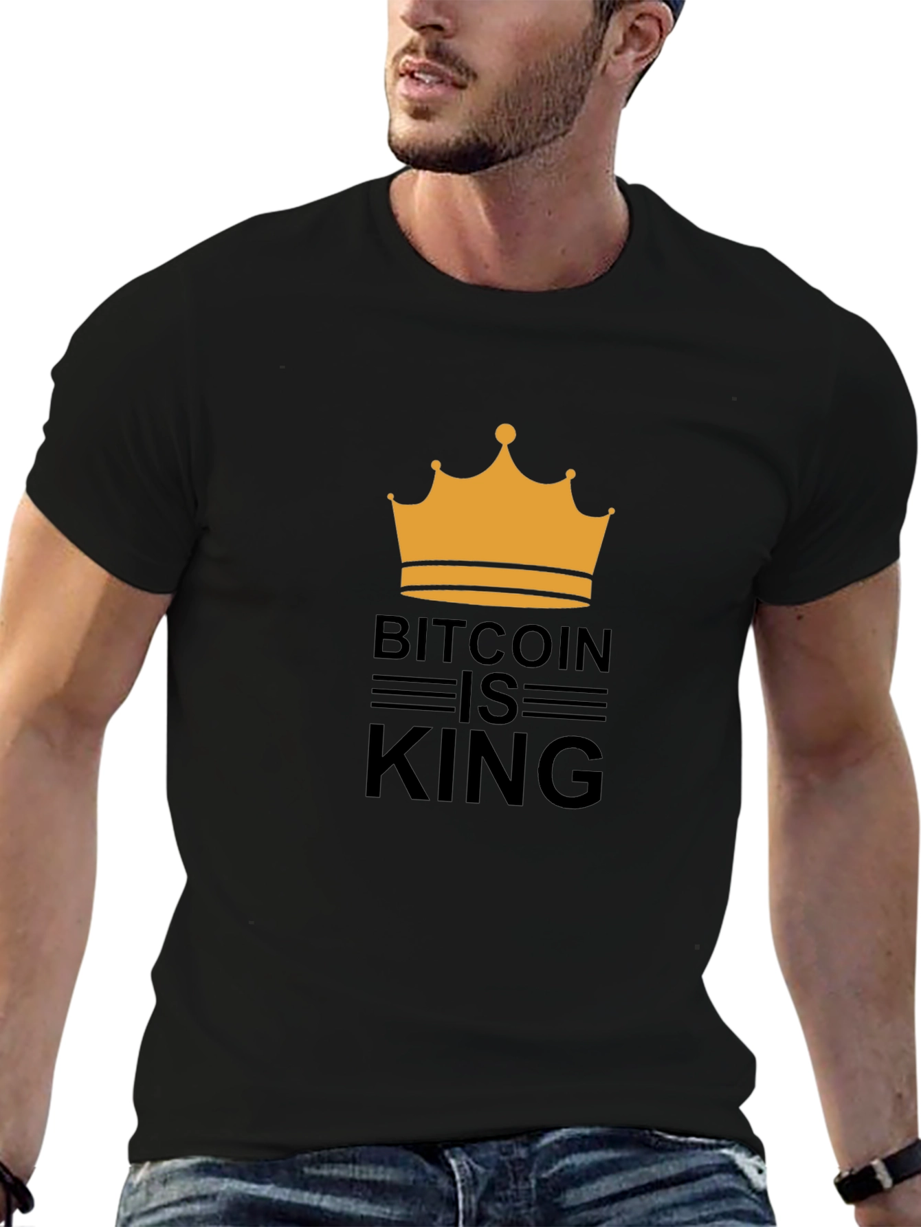 Bitcoin is King T-Shirt - Crypto Crown Design