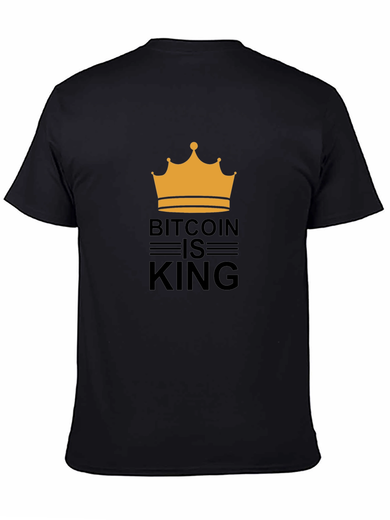 Bitcoin is King T-Shirt - Crypto Crown Design