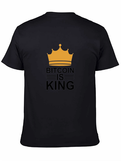Bitcoin is King T-Shirt - Crypto Crown Design
