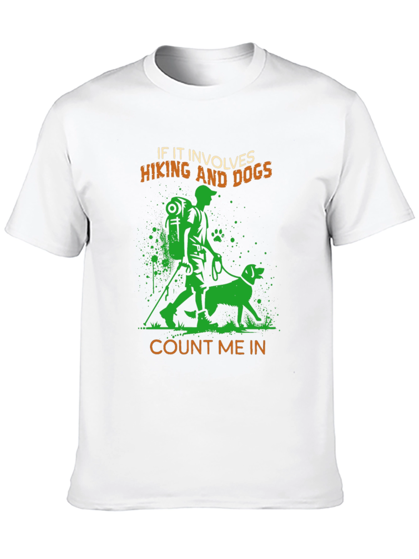 Hiking and Dogs Graphic T-Shirt