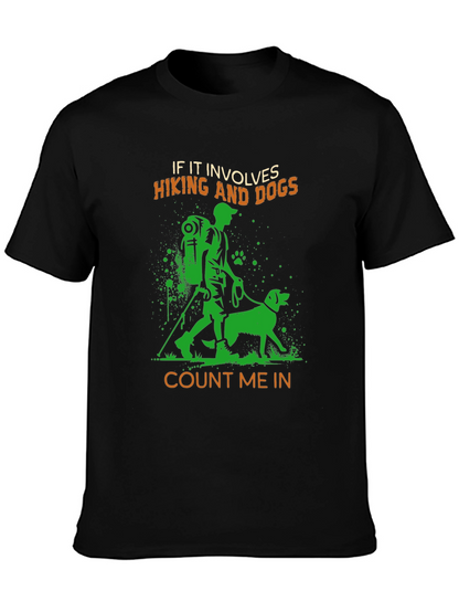 Hiking and Dogs Graphic T-Shirt
