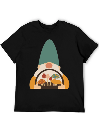 Mushroom Gnome Graphic Tee - Fun & Unique Design