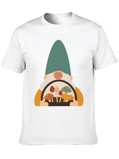 Mushroom Gnome Graphic Tee - Fun & Unique Design