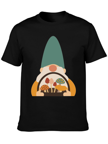 Mushroom Gnome Graphic Tee - Fun & Unique Design