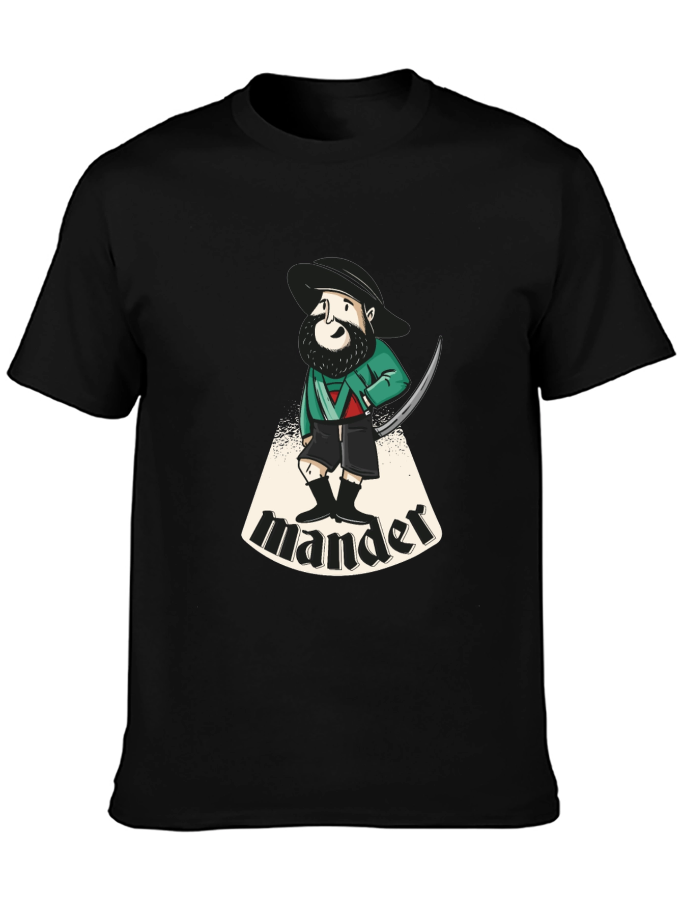 Cartoon Mander Graphic T-Shirt