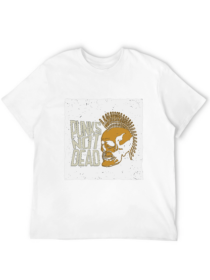 Punk Skull Graphic Tee - Punks Not Dead T-Shirt