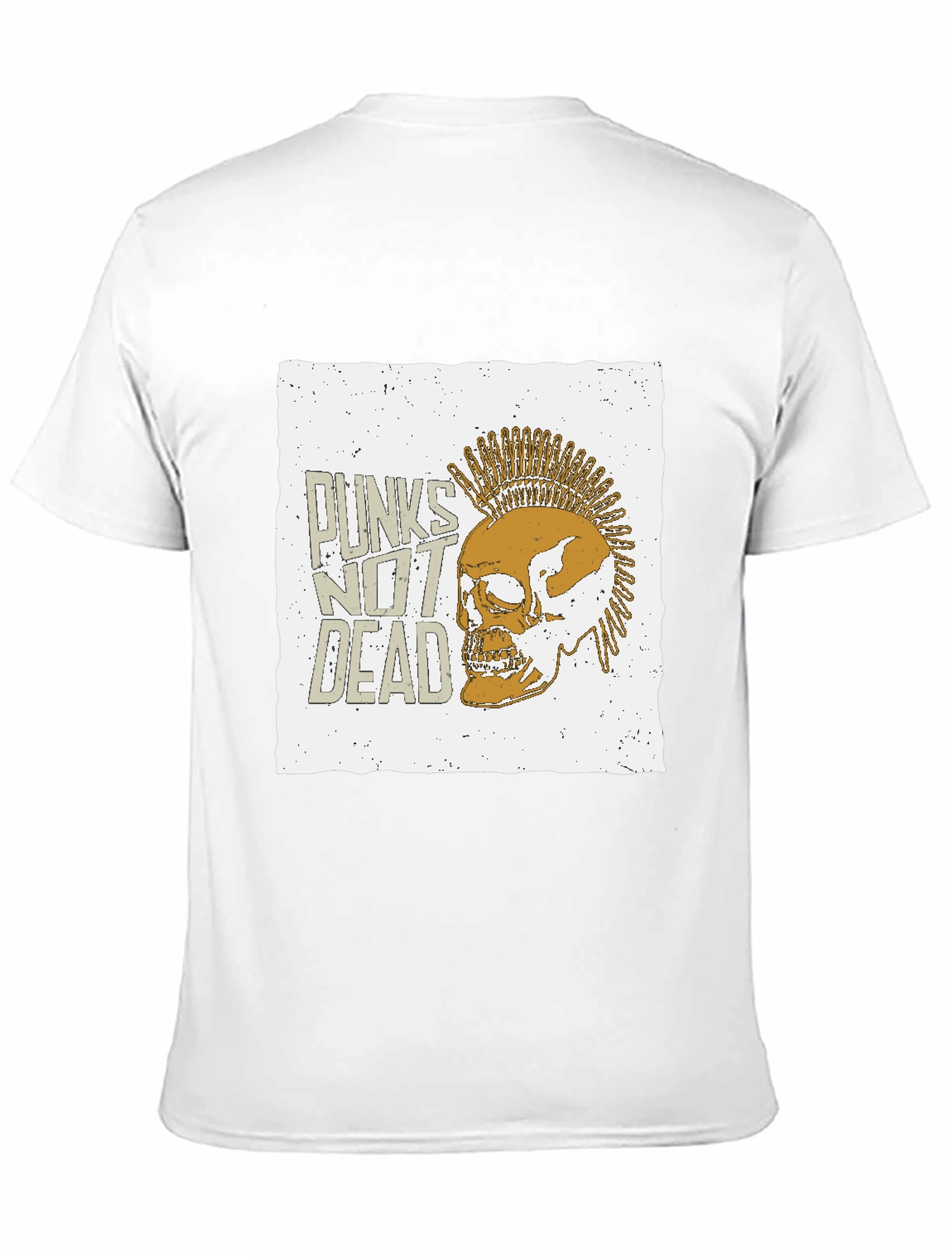 Punk Skull Graphic Tee - Punks Not Dead T-Shirt