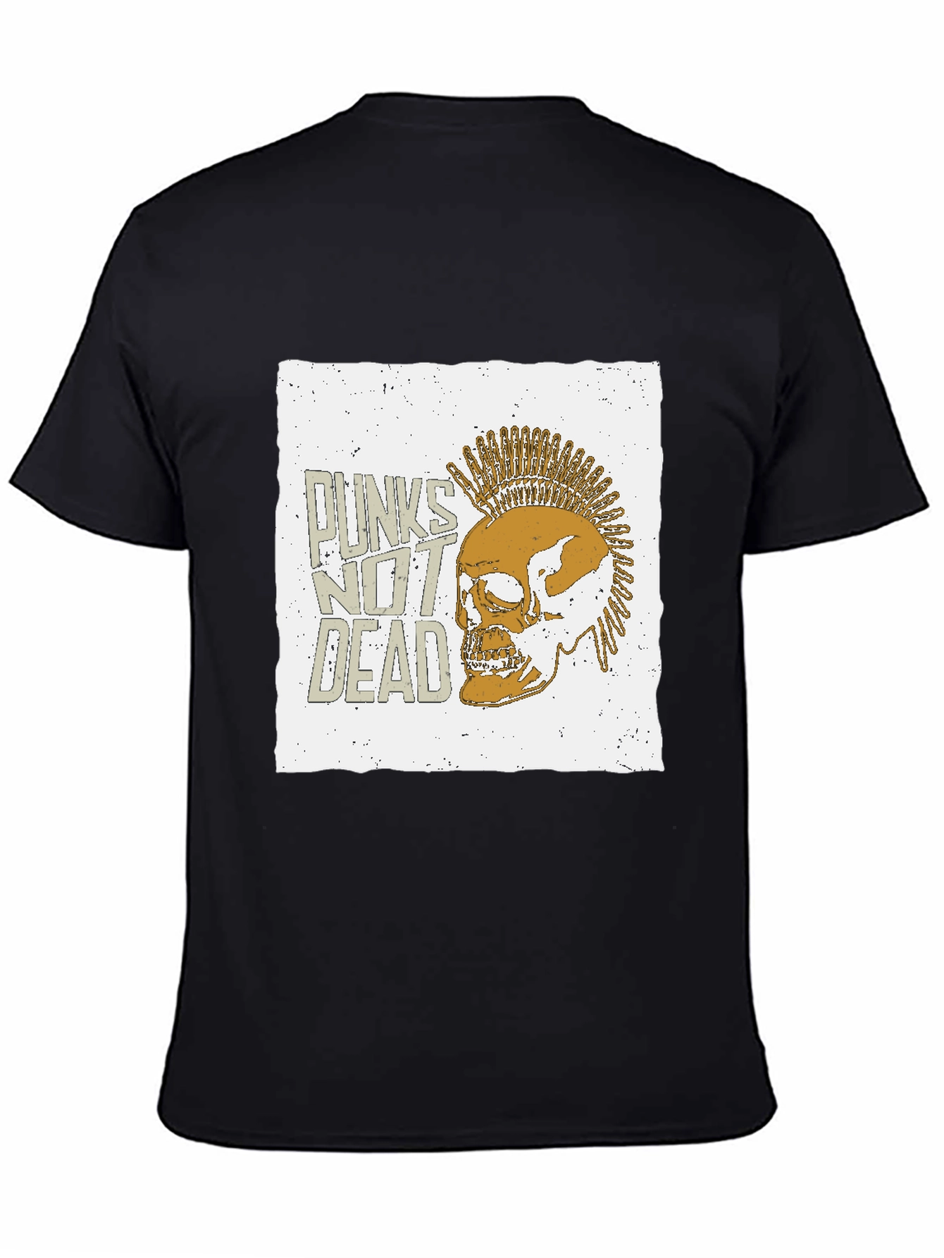 Punk Skull Graphic Tee - Punks Not Dead T-Shirt