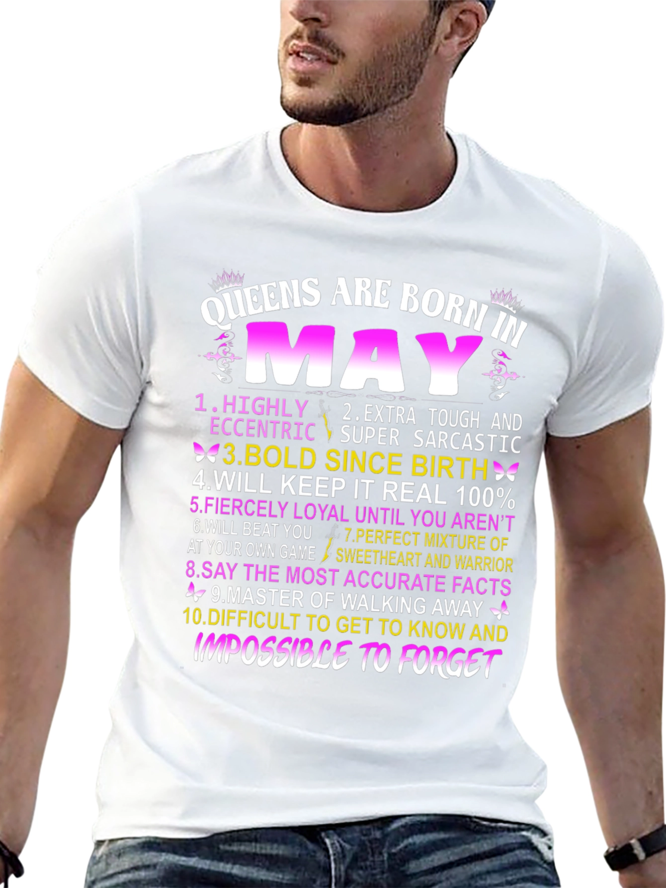 Queens Born in May Graphic T-Shirt
