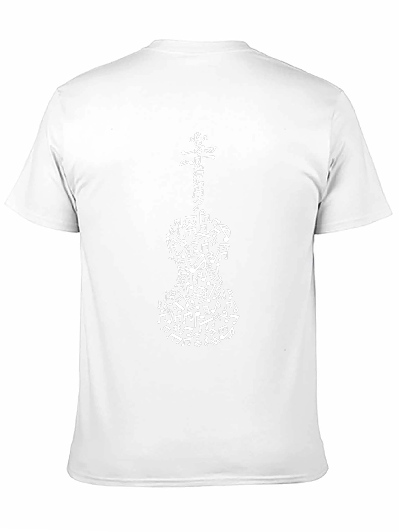 Musical Notes Violin T-Shirt - Black