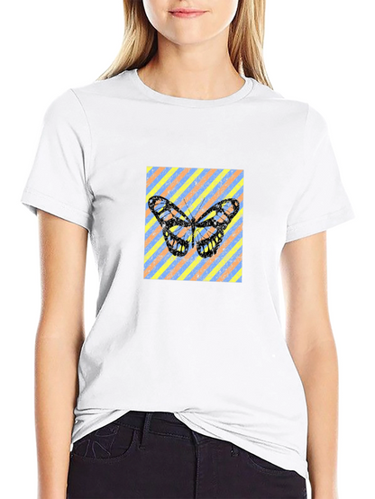 Butterfly Graphic Black Tee