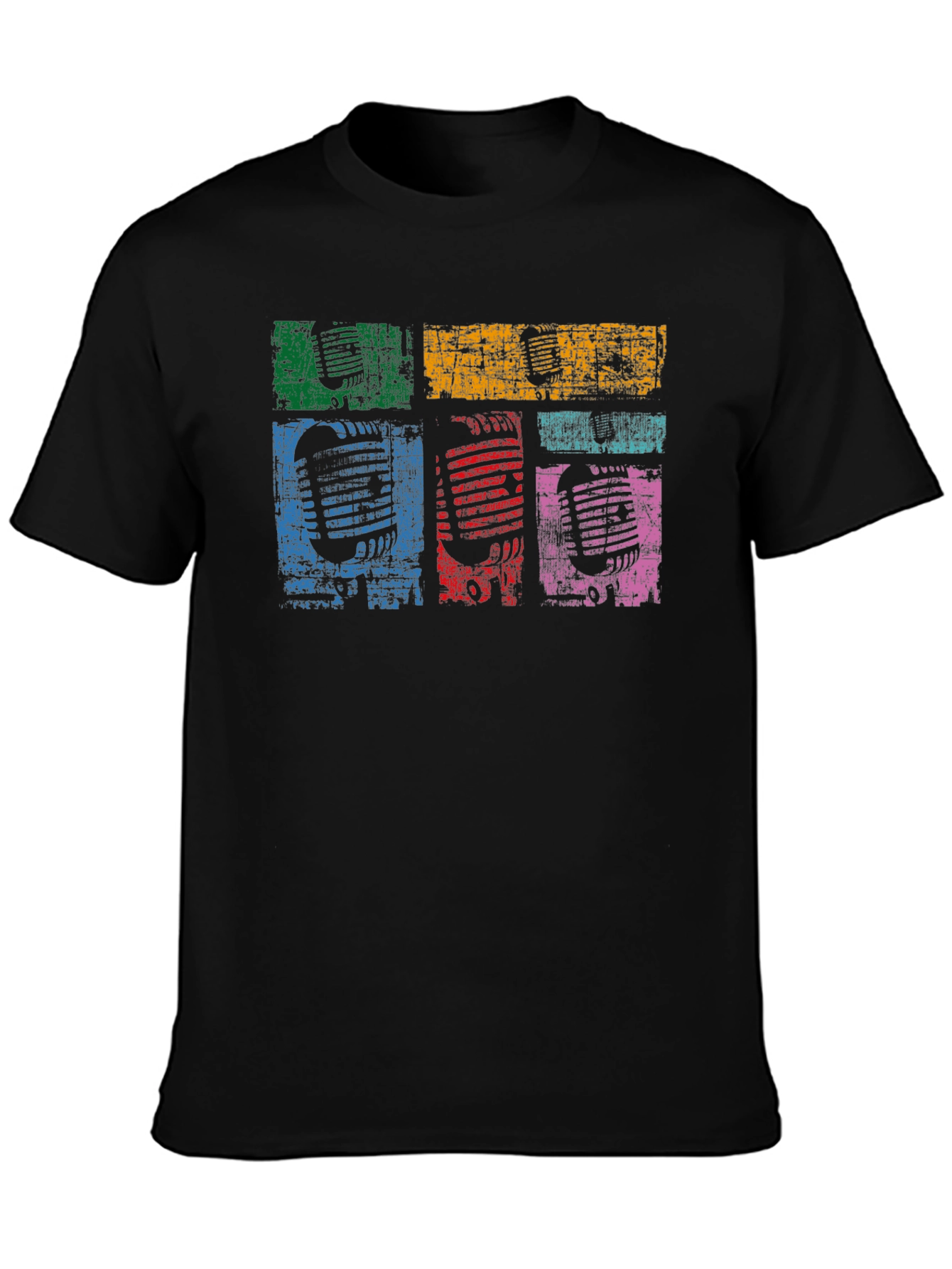 Retro Microphone Graphic T-Shirt