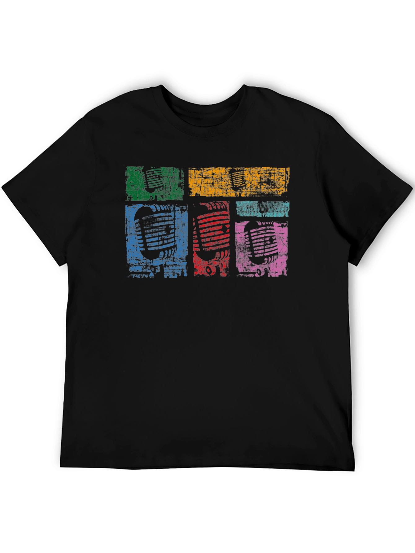 Retro Microphone Graphic T-Shirt