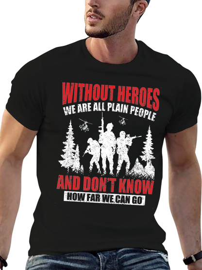 Heroic Tribute Tee: Military Graphic T-Shirt