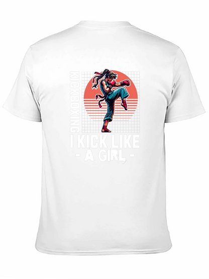 Kickboxing Girl Graphic T-Shirt - Martial Arts Apparel