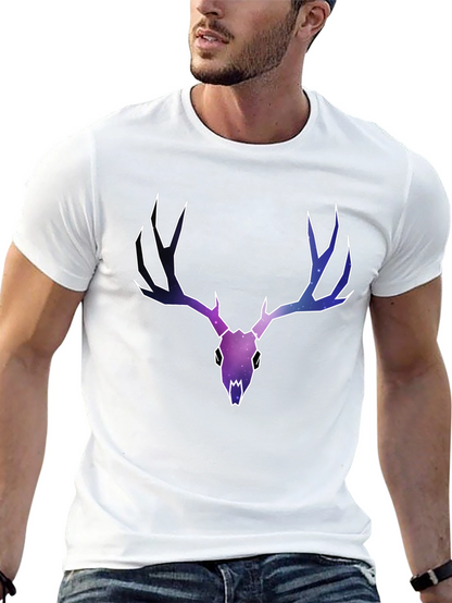 Cosmic Deer Skull Graphic Tee
