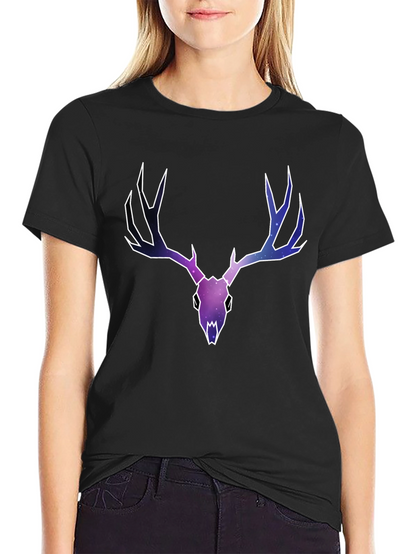 Cosmic Deer Skull Graphic Tee