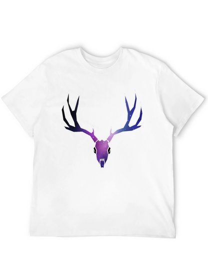 Cosmic Deer Skull Graphic Tee