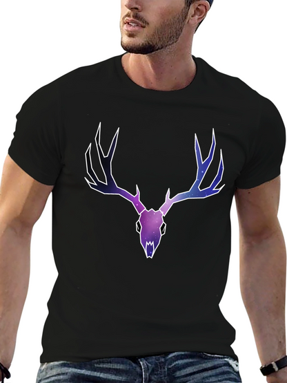 Cosmic Deer Skull Graphic Tee