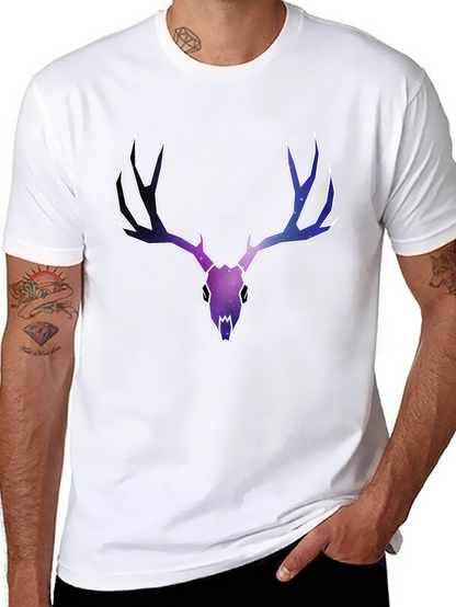 Cosmic Deer Skull Graphic Tee
