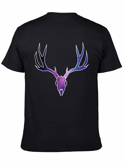 Cosmic Deer Skull Graphic Tee