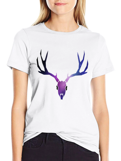 Cosmic Deer Skull Graphic Tee