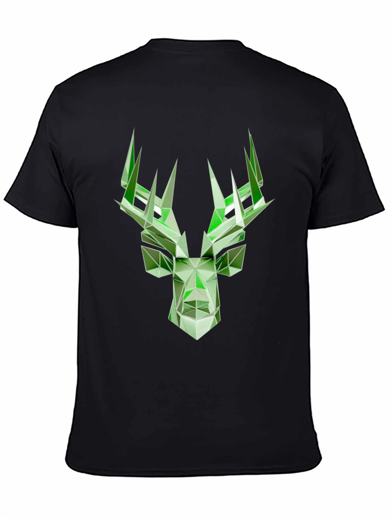 Geometric Deer Graphic T-Shirt - Modern Style