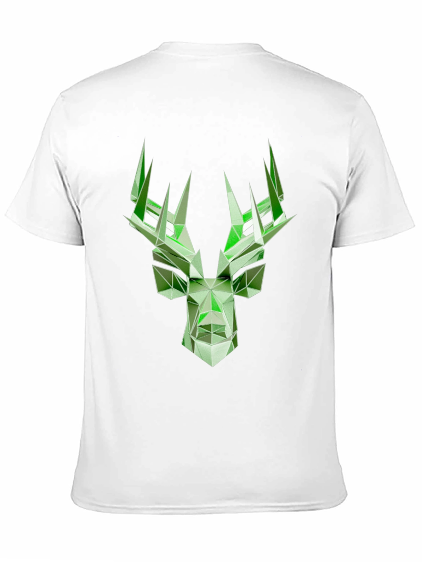Geometric Deer Graphic T-Shirt - Modern Style