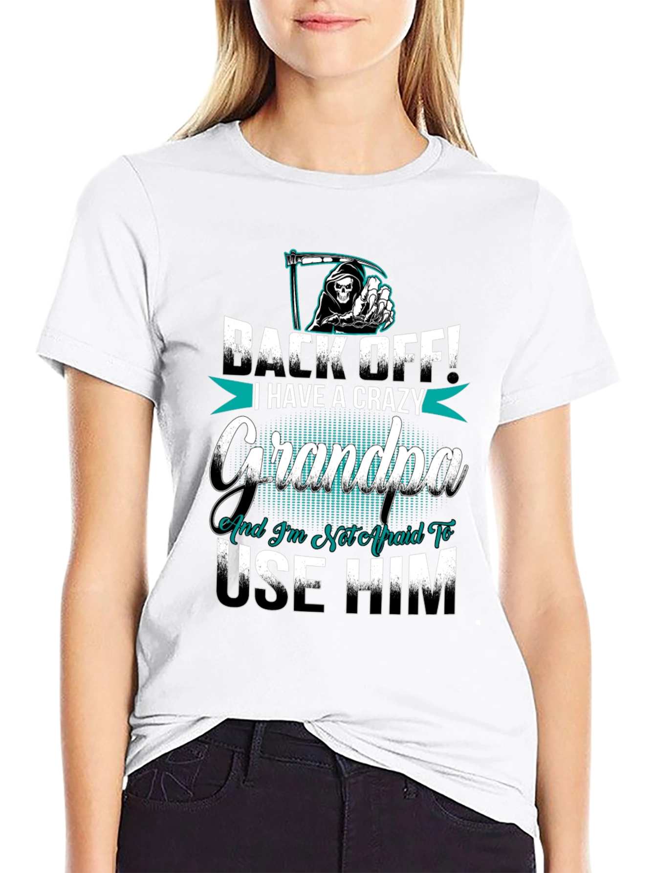Crazy Grandpa T-Shirt - Back Off!