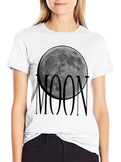 Moon Graphic Black T-Shirt - Celestial Style
