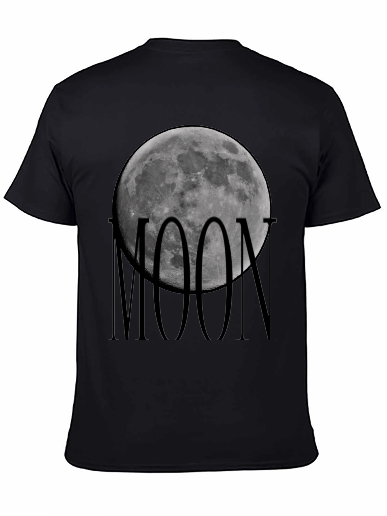 Moon Graphic Black T-Shirt - Celestial Style