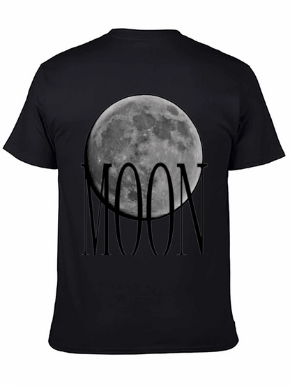 Moon Graphic Black T-Shirt - Celestial Style