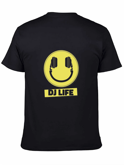 DJ Life Black T-Shirt with Yellow Graphic