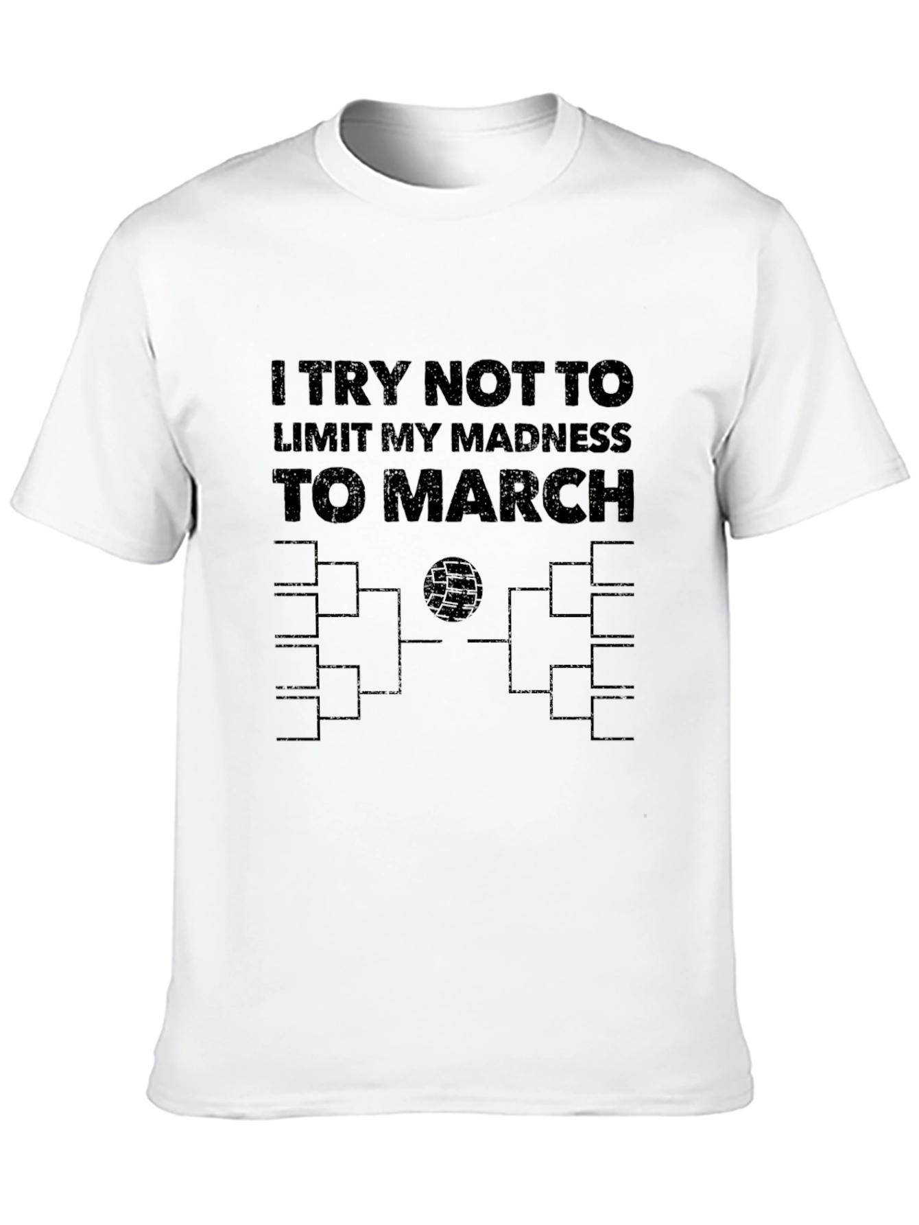 March Madness All Year Mens Black Tee
