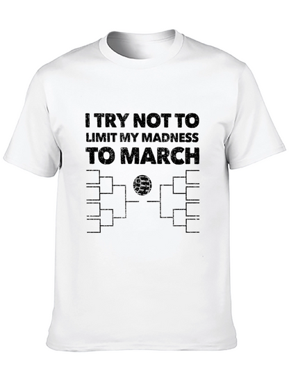 March Madness All Year Mens Black Tee
