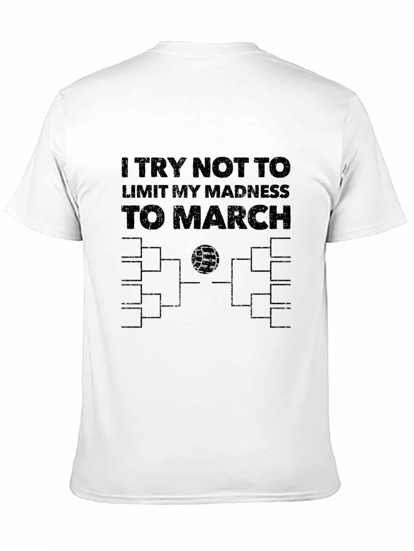 March Madness All Year Mens Black Tee
