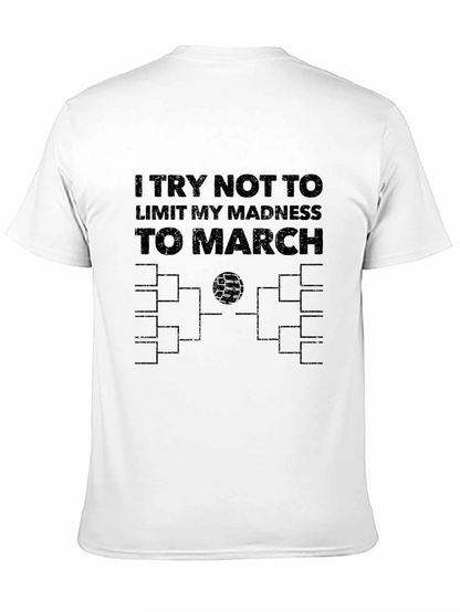 March Madness All Year Mens Black Tee