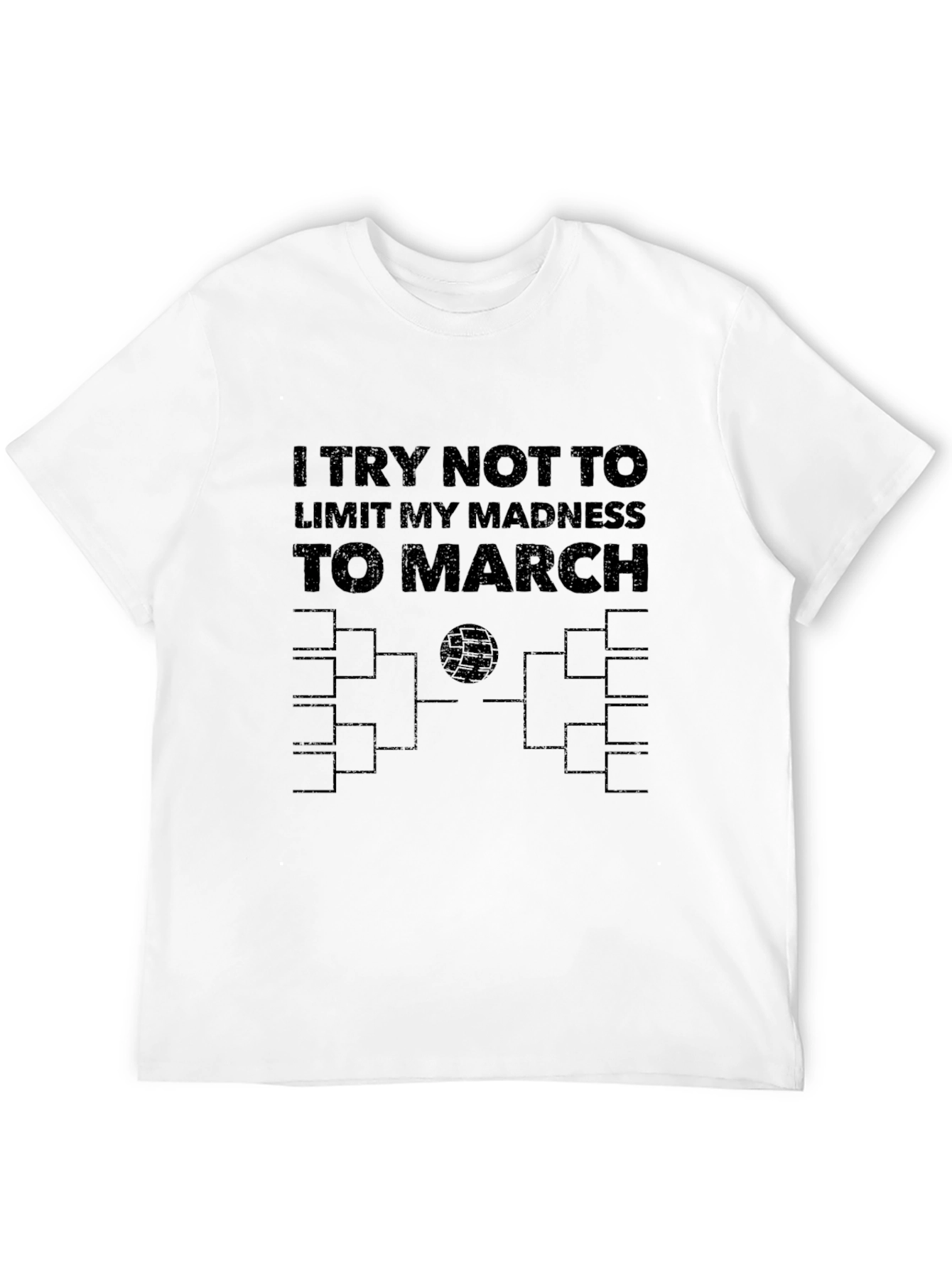 March Madness All Year Mens Black Tee