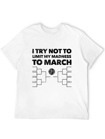 March Madness All Year Mens Black Tee