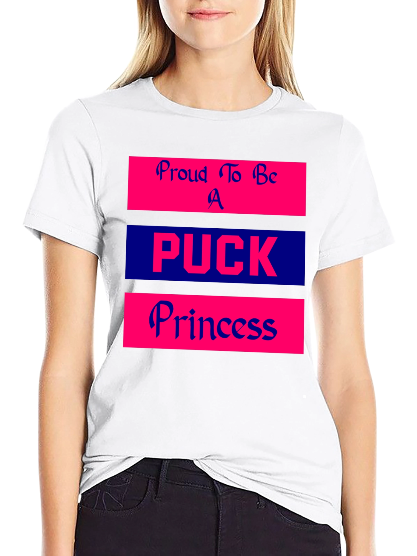 Proud Puck Princess Graphic Tee Shirt