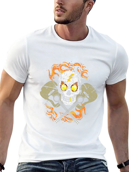Skull & Guitars Graphic T-Shirt
