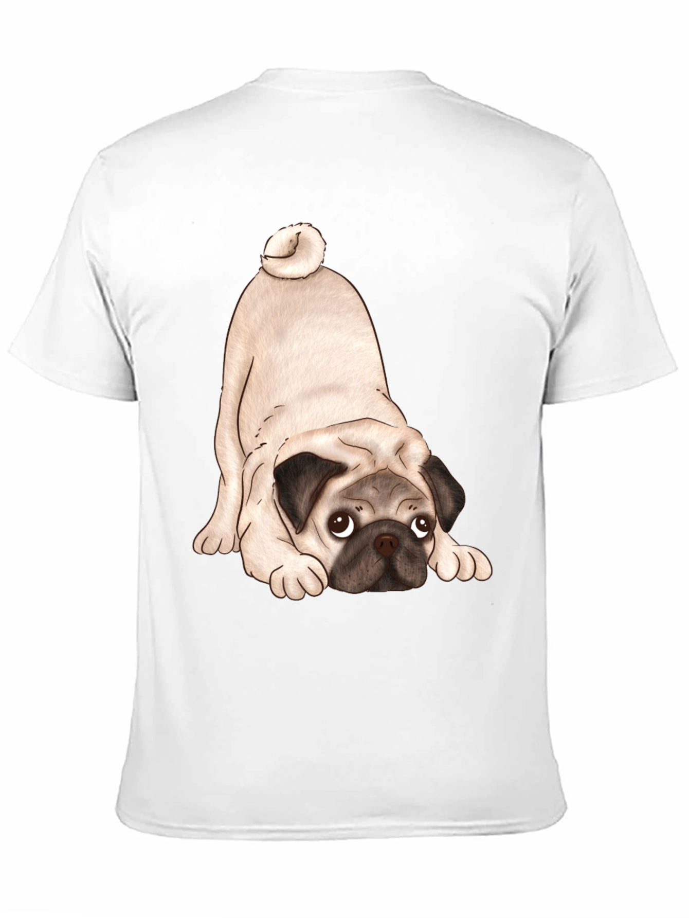 Cute Pug T-Shirt - Black Graphic Tee