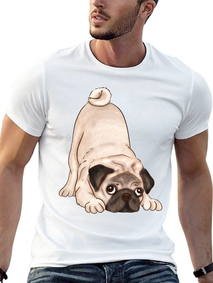 Cute Pug T-Shirt - Black Graphic Tee