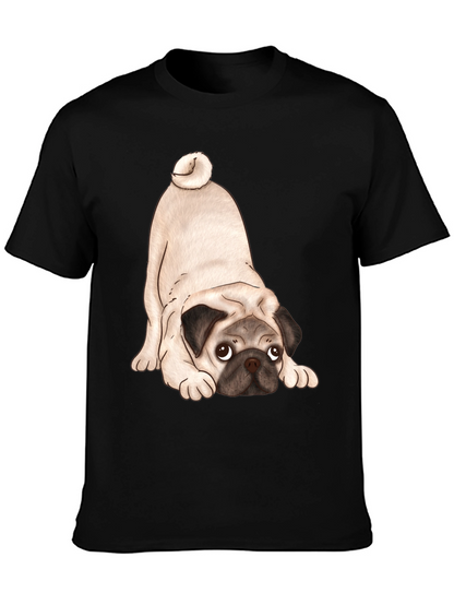 Cute Pug T-Shirt - Black Graphic Tee