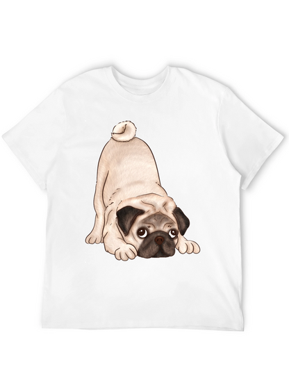 Cute Pug T-Shirt - Black Graphic Tee