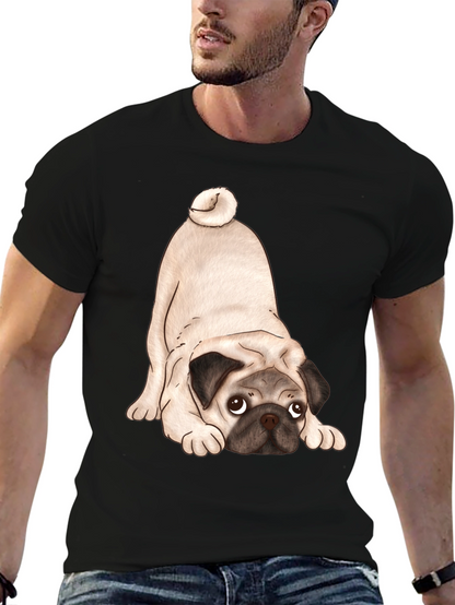 Cute Pug T-Shirt - Black Graphic Tee