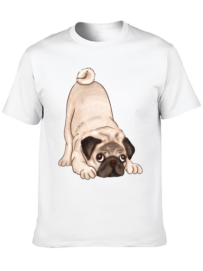 Cute Pug T-Shirt - Black Graphic Tee